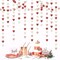 39ft Rose Gold, Pink & White Heart Garland – 3D Valentine’s Day Hanging Paper Streamers Banner for Galentine’s, Wedding, Engagement, Bachelorette, Bridal & Baby Shower Decor